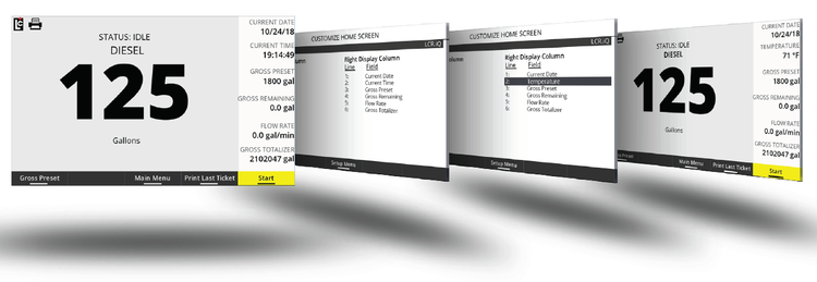 configurable idle screen