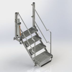 Silea - Escaleras retráctiles para camiones cisterna