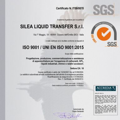 SILEA LIQUID TRANSFER: TOP QUALITY CERTIFIED - Le certificazioni come garanzia del processo aziendale